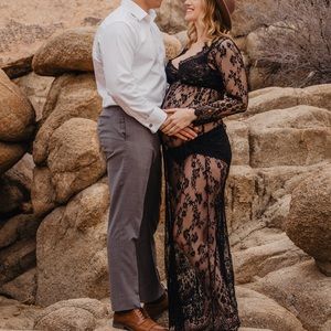 Lace Maternity Gown